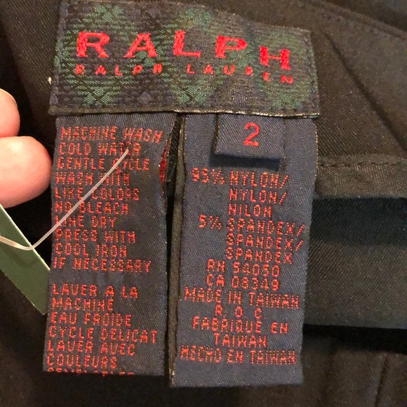 RALPH LAUREN size 2 Stretch FlatFront Slimming Motorcycle Moto Kneepad  $108 NEW - Picture 7 of 11